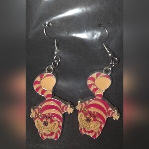 10 for $25!!!Cheshire Cat Striped Earrings NIP